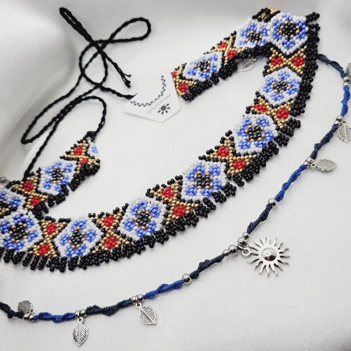 Украшения из бисера силянки чокеры