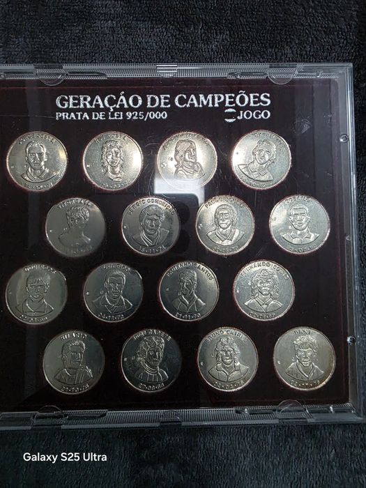 Geração campeôes moedas de prata