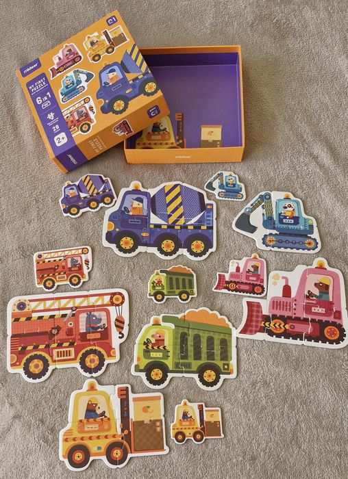 Пазли Midеer будівельна техніка 2+