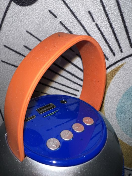 Колонка блютуз синя