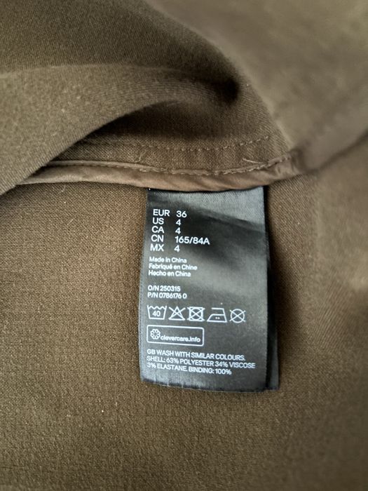 Damski płaszcz na wiosnę H&M rozmiar S|36