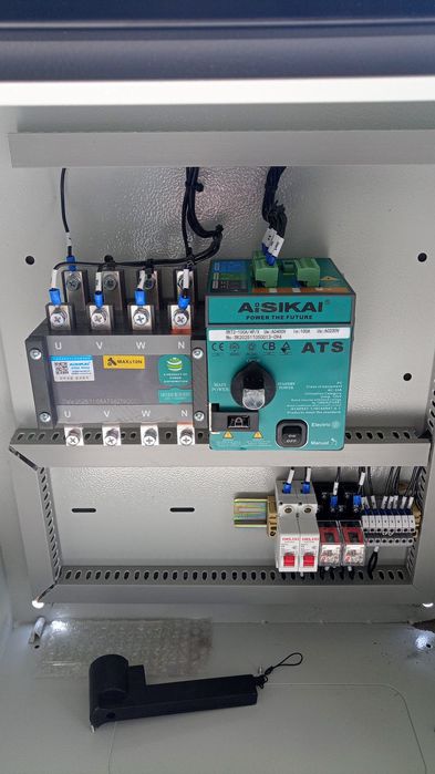 Quadro ATS p/geradores 1500rpm 100A trifásico refª ATS1-100A