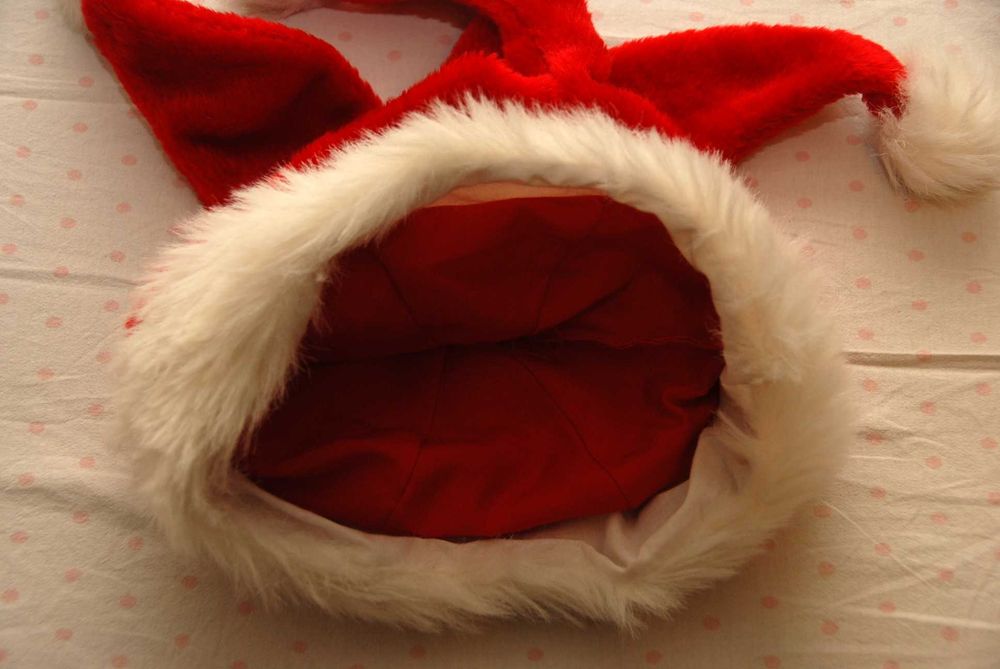 Świąteczny kapelusz miękki wysoki dorośli dzieci bąbelki