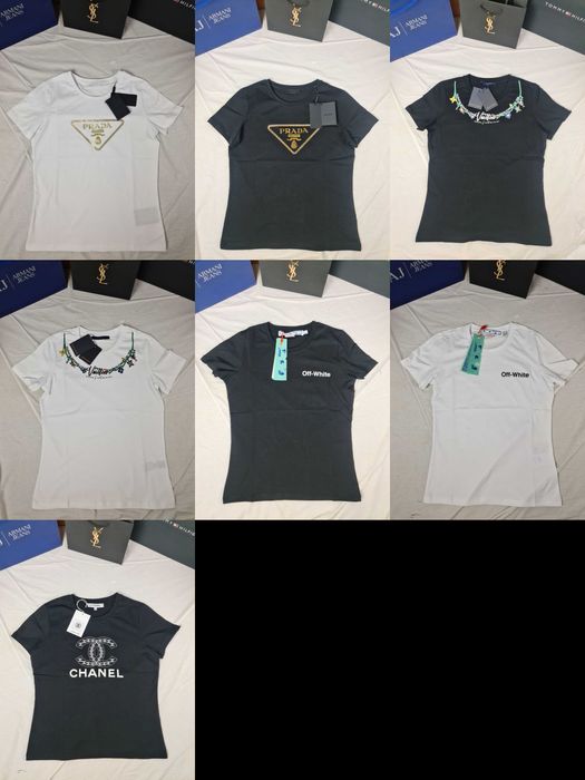 Koszulka damska off prada nowość louis vuitton shirt hit