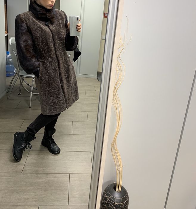 Шуба мутон - норка