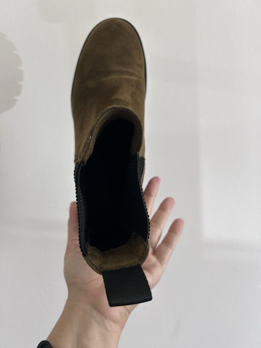 Botas camurça - verde seco (pouco usadas)