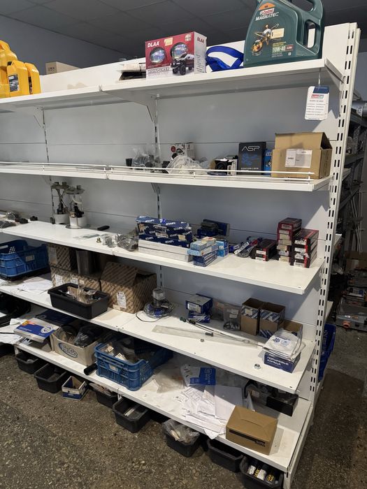 Стелажі вітринні різні