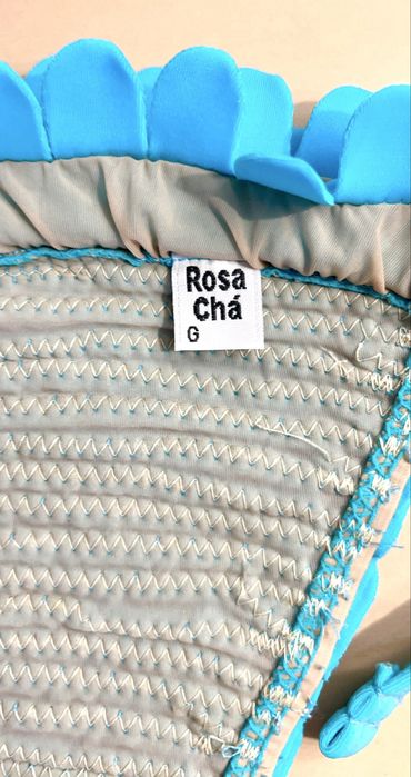 Bikini azul em escamas da Rosa Clará