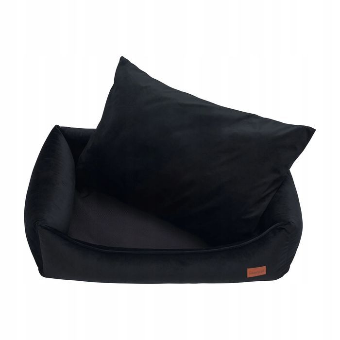 sofa posłanie dla dużego psa pitbull amstaff 120x95x22 cm xl czarna