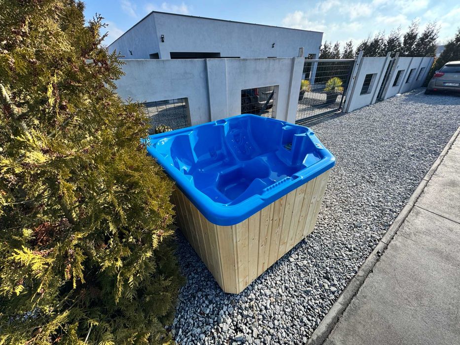 Jacuzzi balia bania gorąca beczka NOWE 2 MIEJSCA LEŻĄCE do sauny
