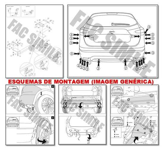 Engate de Reboque Jeep Cherokee  Compass  Renegade Wrangler  Commander