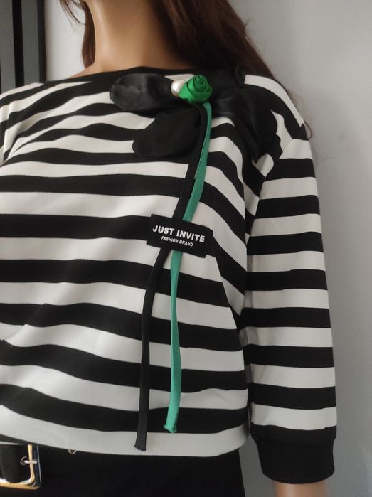 Bawełniana bluzka damska  marki Megi w rozmiarze s/m - l/xl