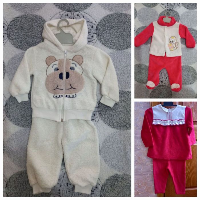 Теплі костюми для дівчинки.