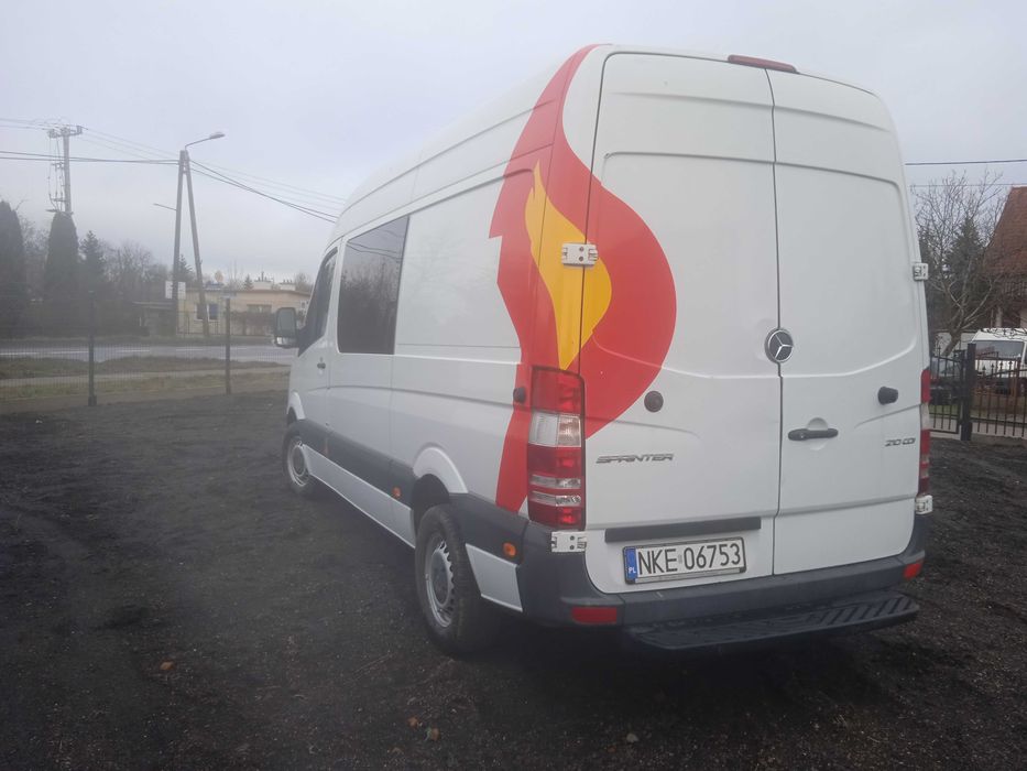 Mercedes Sprinter,2016 r., Brygadówka,6 osobowy,mały przebieg.Zamiana