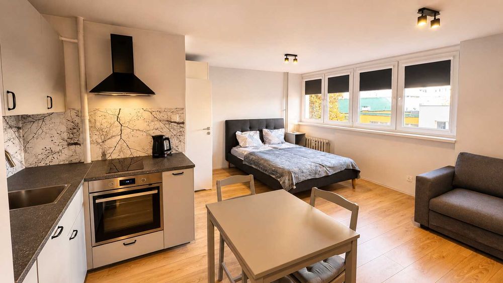 Studio przy Sky Tower | Parking | Wolne terminy! (min. 2 nocy)