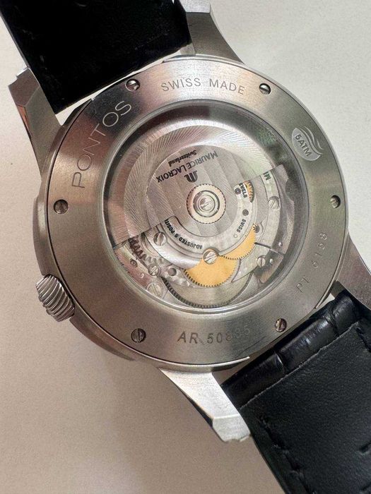 Швейцарський чоловічий наручний механічний годинник Maurice Lacroix