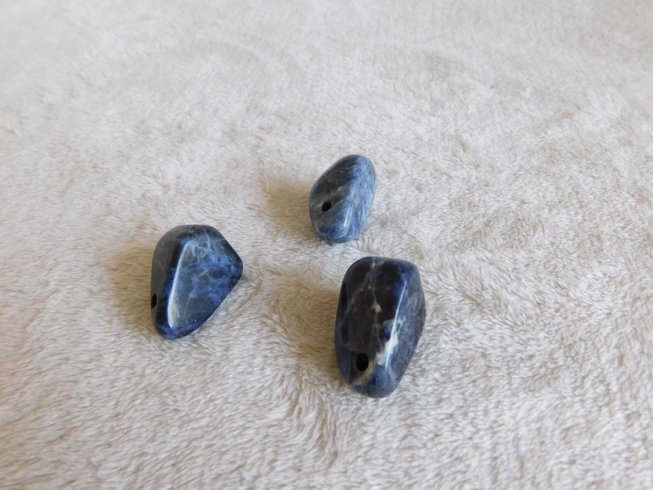 Niebieski agat wisiorek - kamień naturalne