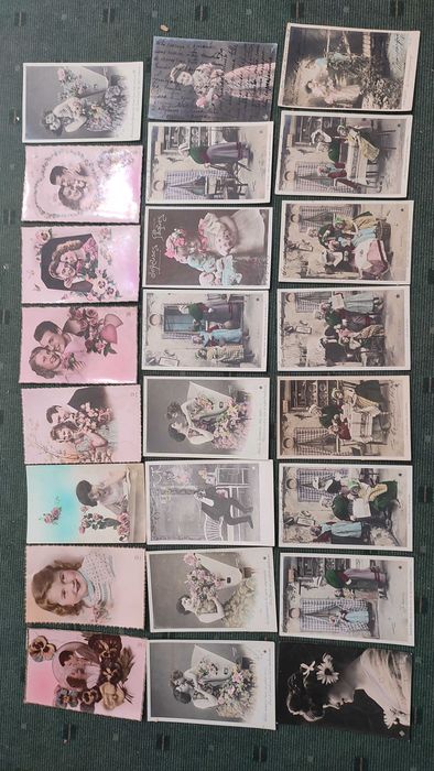 Lote 96 Postais Portugueses Circulados e selados - Inicio Séc. XX