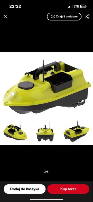 Łódka zanętowa gps