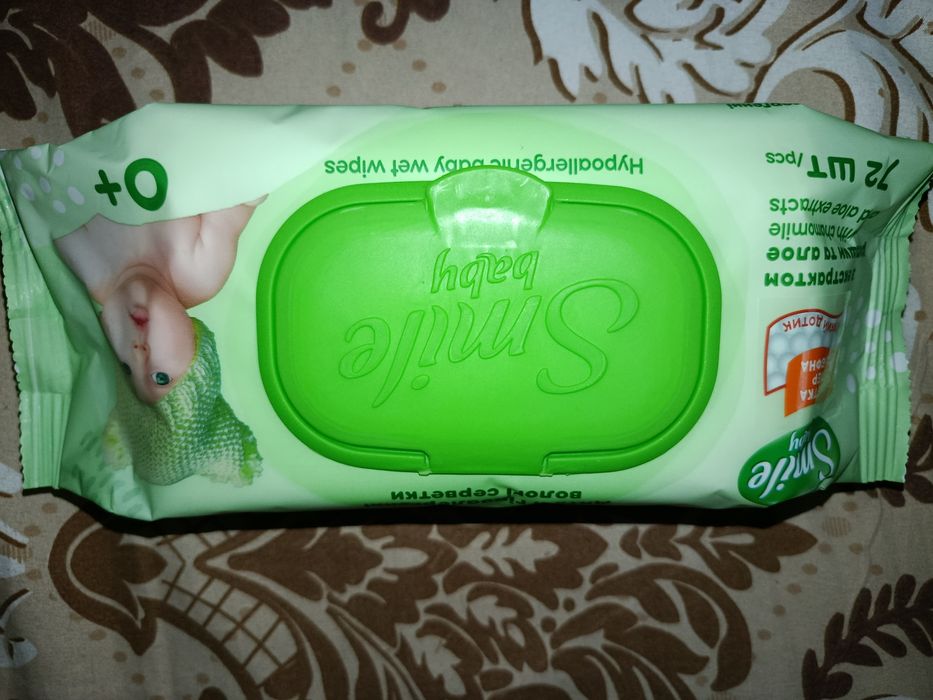 Smile beby салфетки с экстрактом ромашки и алоэ