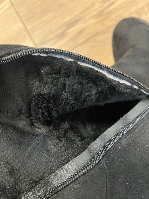 Сапоги з натуральної замші , жодних дефектів