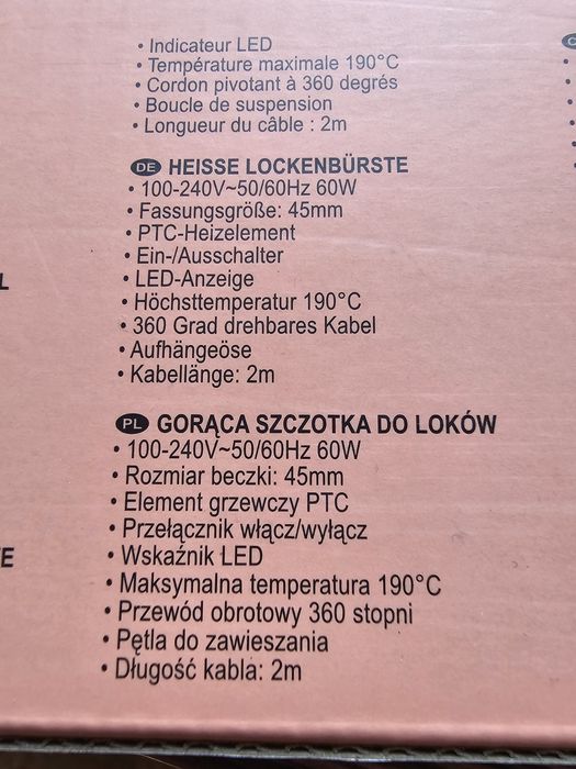Szczotka lokówka do włosów NOWA