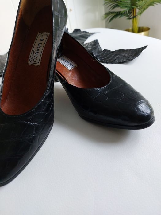 Sapatos de pele de crocodilo verdadeiros 37