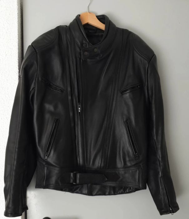 Fato motard couro/ pele genuína