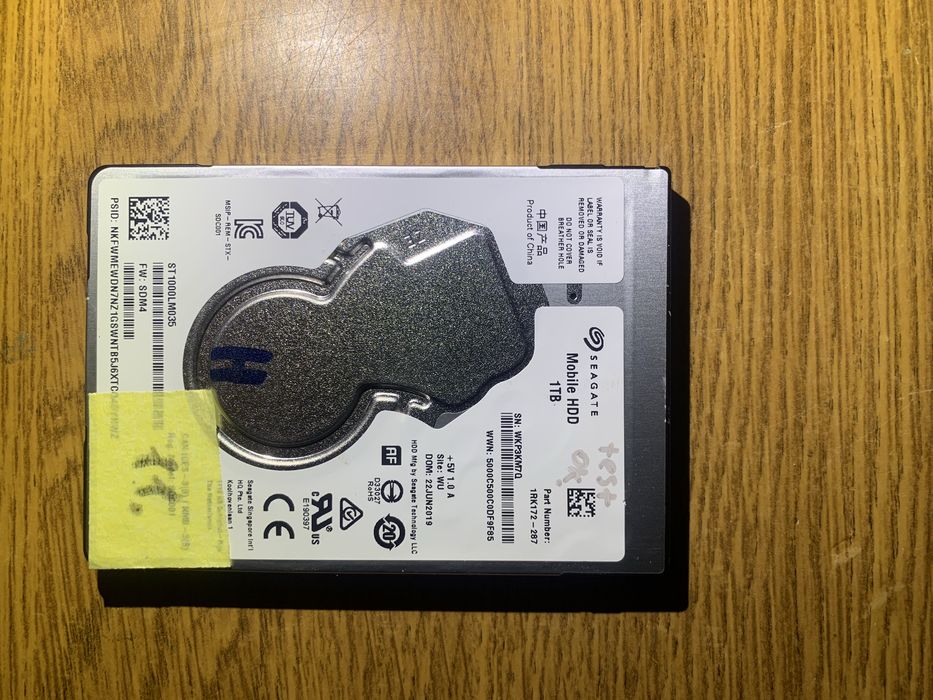 Жесткий диск HDD Seagate 1TB 2.5