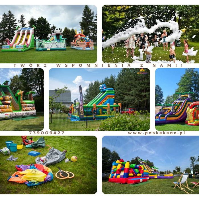 Wynajem dmuchańców piana party wata cukrowa popcorn dmuchaniec komunia