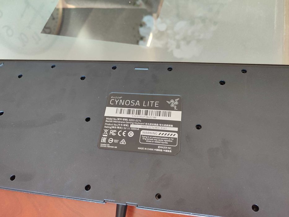 teclado razer cynosa lite