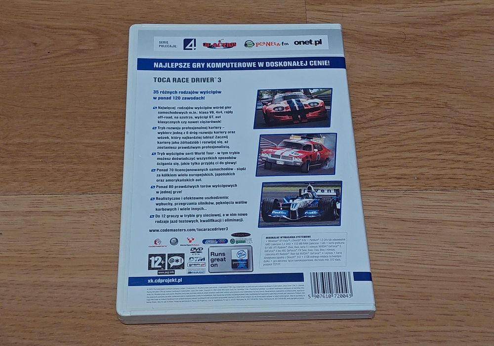 Gra na komputer PC TOCA Race Driver 3
