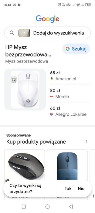 Mysz kompterowa bezprzewodowa
