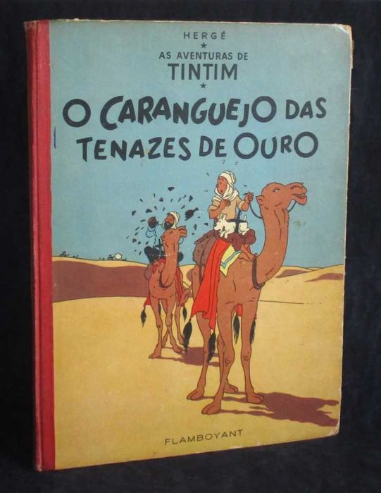 Livro BD Tintim O Caranguejo das Tenazes de Ouro Hergé Flamboyant 1961