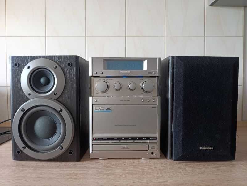 Panasonic SA-PM20, mini wieża stereo, pilot