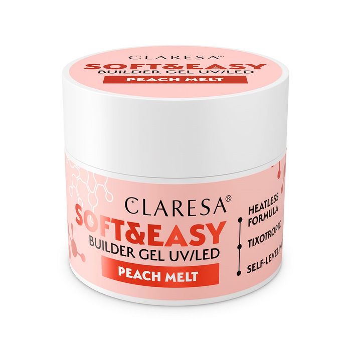 Claresa Soft&Easy Builder Gel żel budujący Peach Melt 12g