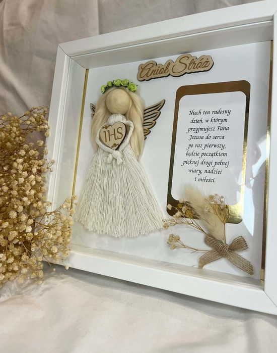 Ramka pamiątka na Pierwszą Komunię