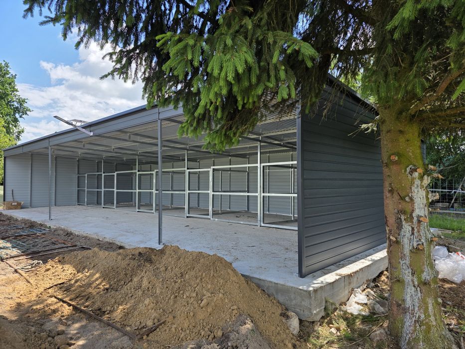 Wiata dla koni boksy stajnia 15x6 m