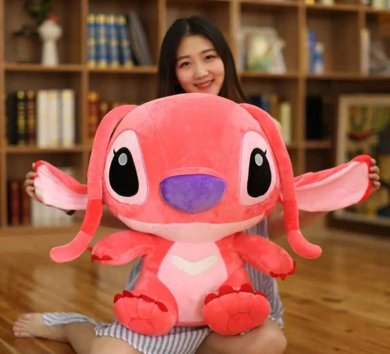 Велика м'яка плюшева іграшка Стіч (Ангел) 90 см