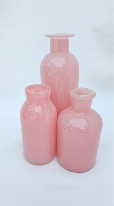 Ozdobne flakony wazony butelki szklane dekoracyjne