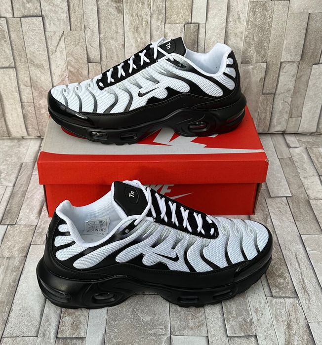 Air max plus TN nike buty męskie czarno białe 43 | PROMOCJA 50%
