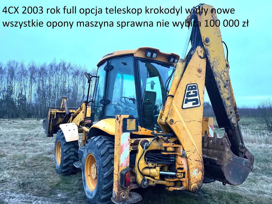 Koparko ładowarka CAT 428 krokodyl 4x4