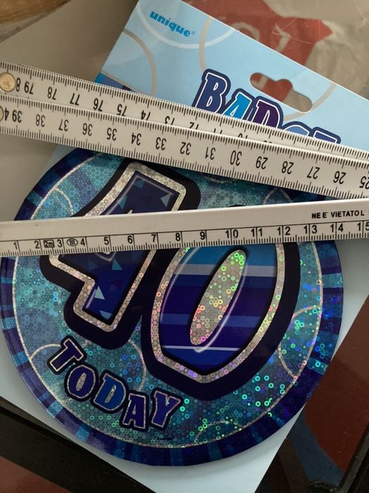 Badge 40 anos de festa de aniversario