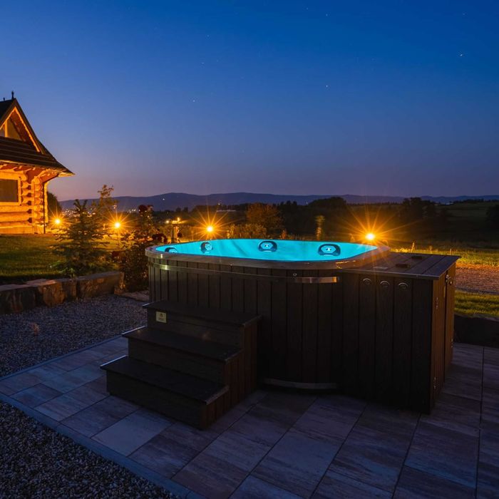 Balia Ogrodowa KWADRATOWA Akrylowa Spa Jacuzzi Ogrodowe