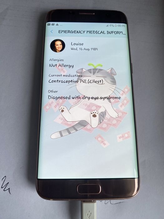 Смартфон на запчасти Samsung Galaxy  S7  Edge