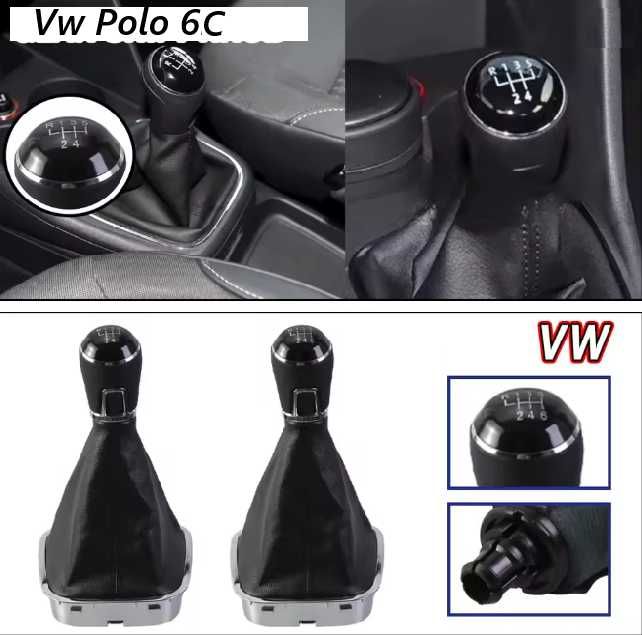 Moca alavanca punho velocidades Vw Polo 6C 2014 a 2017  NOVA