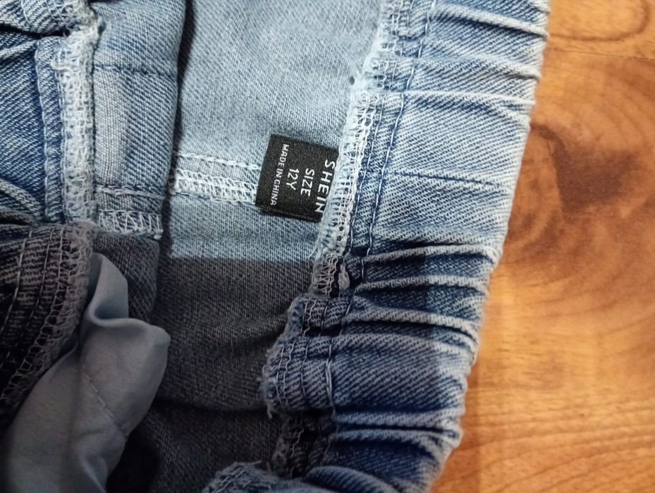 Jeansy z szeroką nogawka shein na 12 lat