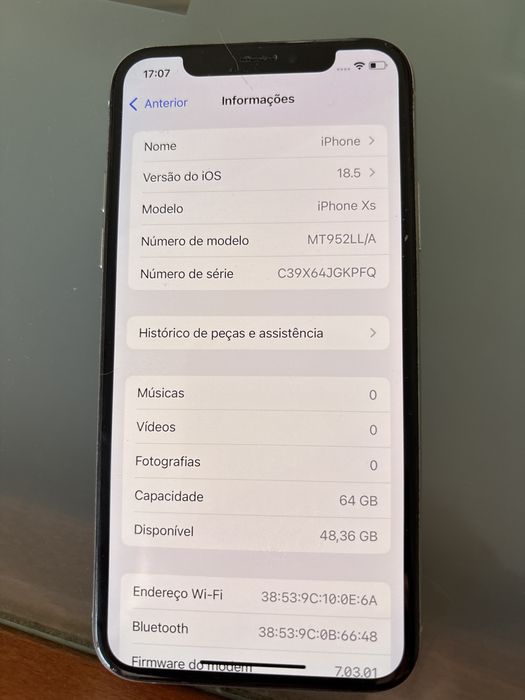 Iphone XS 64 GB branco