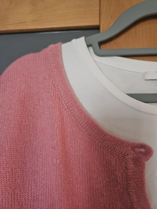 Miękki sweter/kardigan z angorą r M/38/10