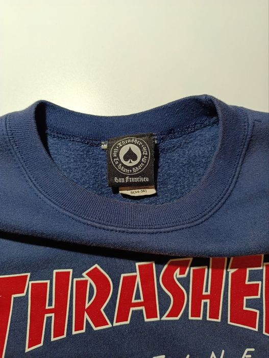 свитшот thrasher синий M-S